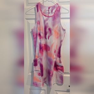 Workout dress tie dye
